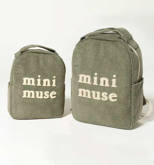 Bam Loves Boo - Mini Muse Organic Backpack - Olive - MINI