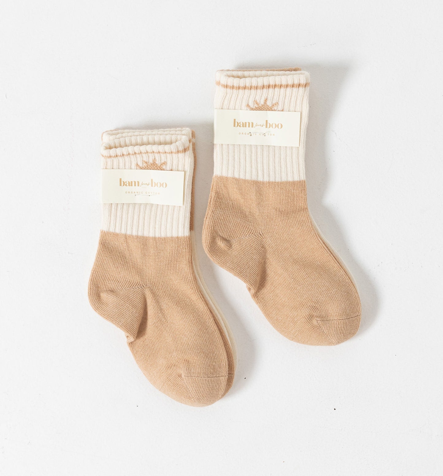 Bam Loves Boo - Organic Sports Socks 2pack