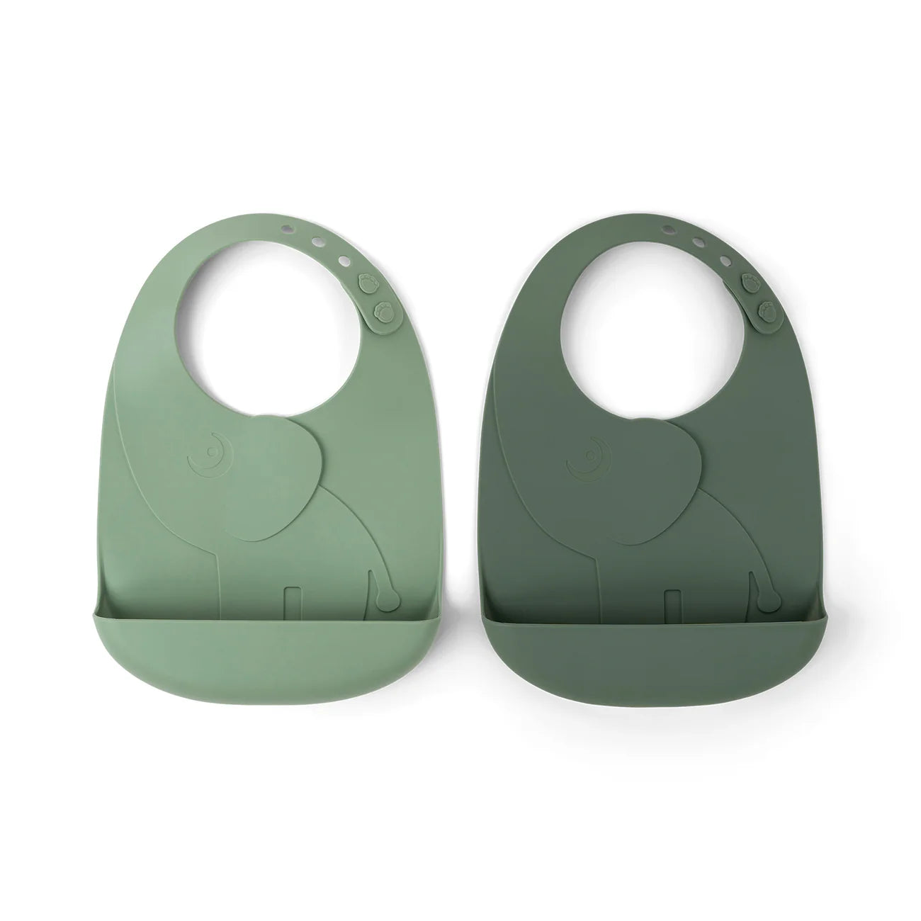 Done by Deer - Peekaboo bib 2-pack Elphee Green