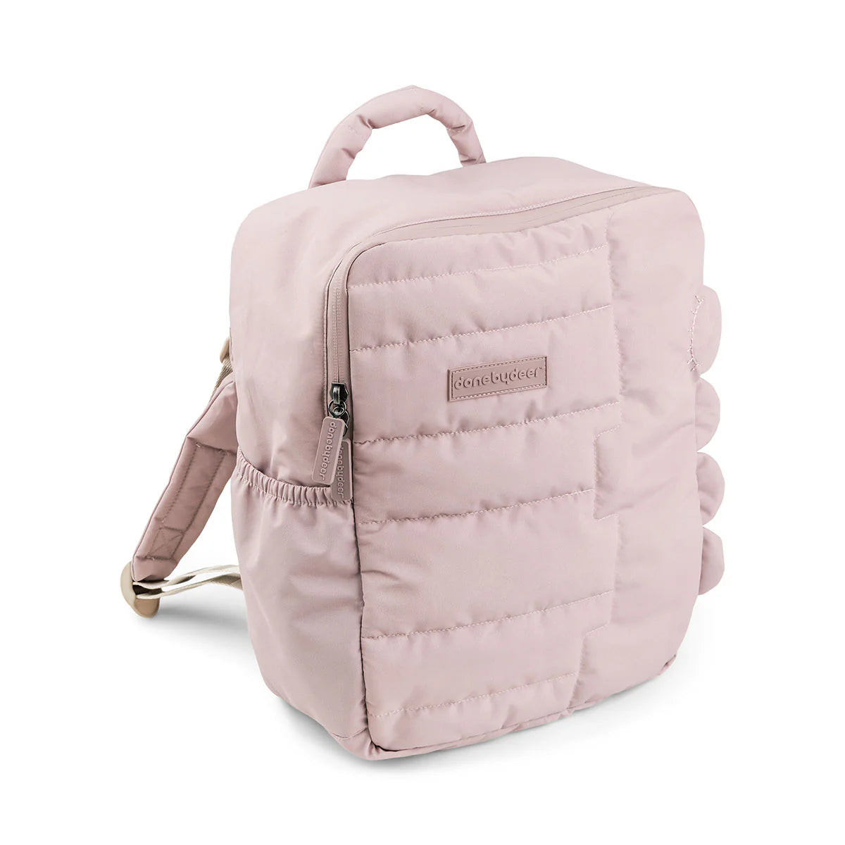 Done by Deer - Quilted kids backpack Croco Powder