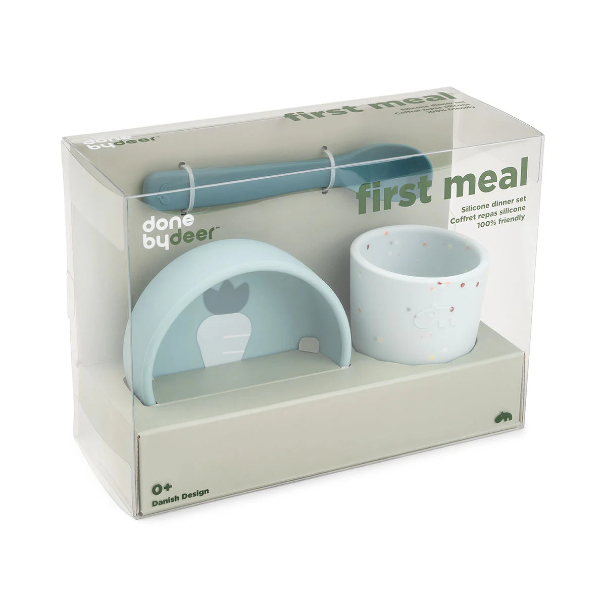 Done by Deer - Silicone first meal set Blue