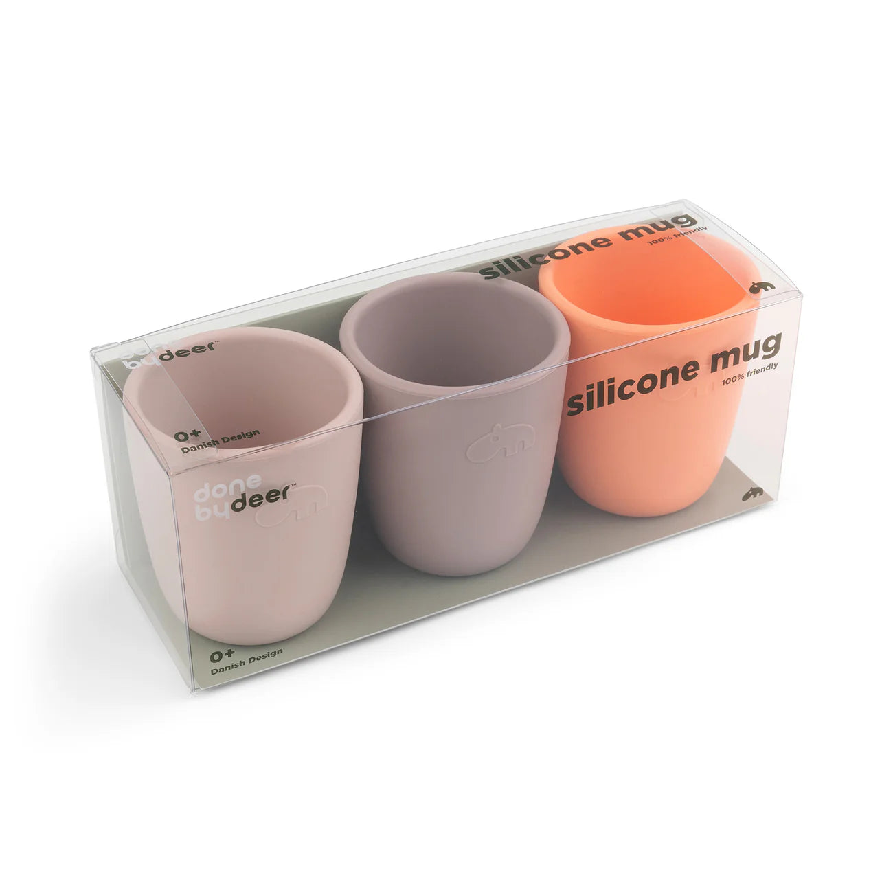 Done by Deer - Silicone mini mug 3-pack Powder mix