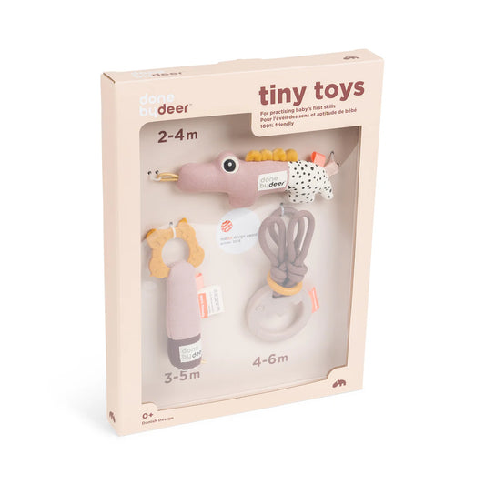 Done by Deer - Tiny activity toys gift set Deer friends Powder