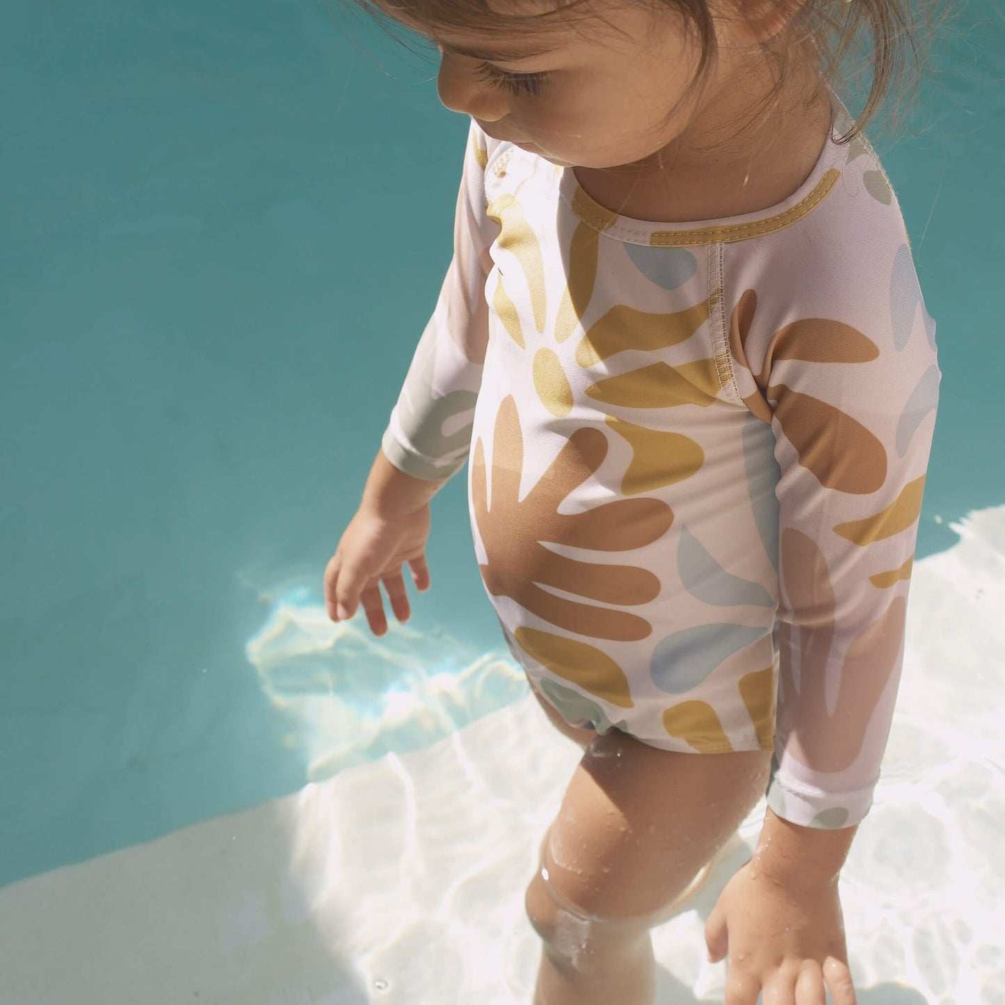 Bam Loves Boo - Tropicana Long Sleeve Swimsuit - size up